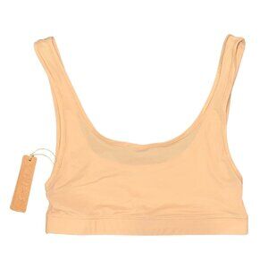 NEW Skims by Kim Kardashian Jelly Sheer Mesh Scoop Bralette Bra in Clay - XXS